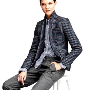 J.Crew Regent Blazer Houndstooth Petite 0P like new